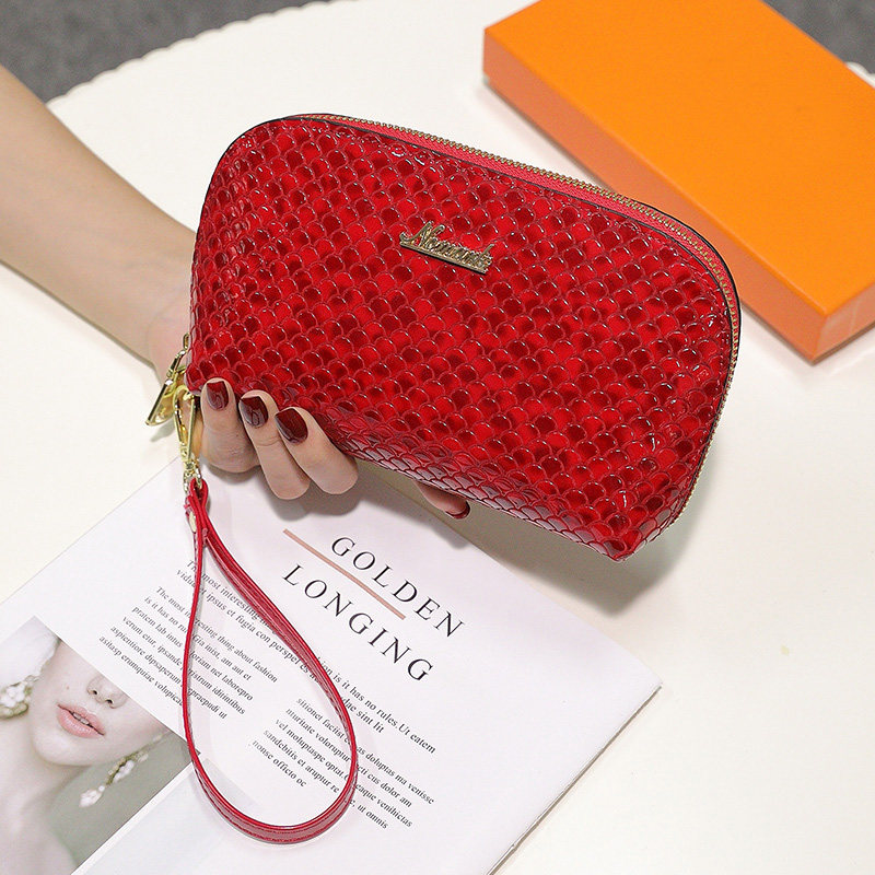 2021新款韩版真皮休闲手拎包潮 媚妃女士包袋