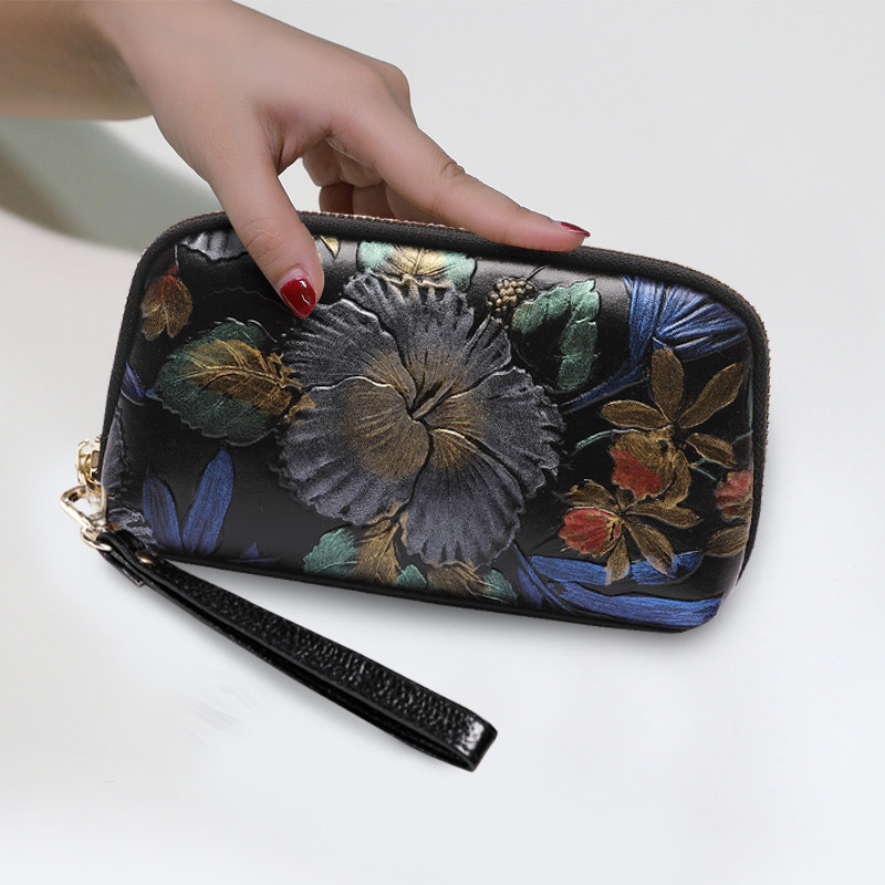 2023时尚新款真皮高档贝壳零钱包 媚妃女士包袋