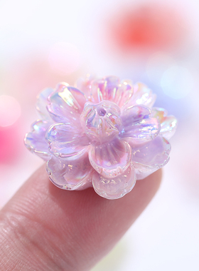 俏妮妮树脂马贝双层立体花朵