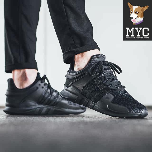 adidas originals eqt support adv in black cp8928