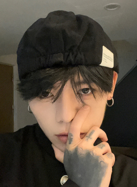 男士贝雷小众设计前进帽韩版百搭