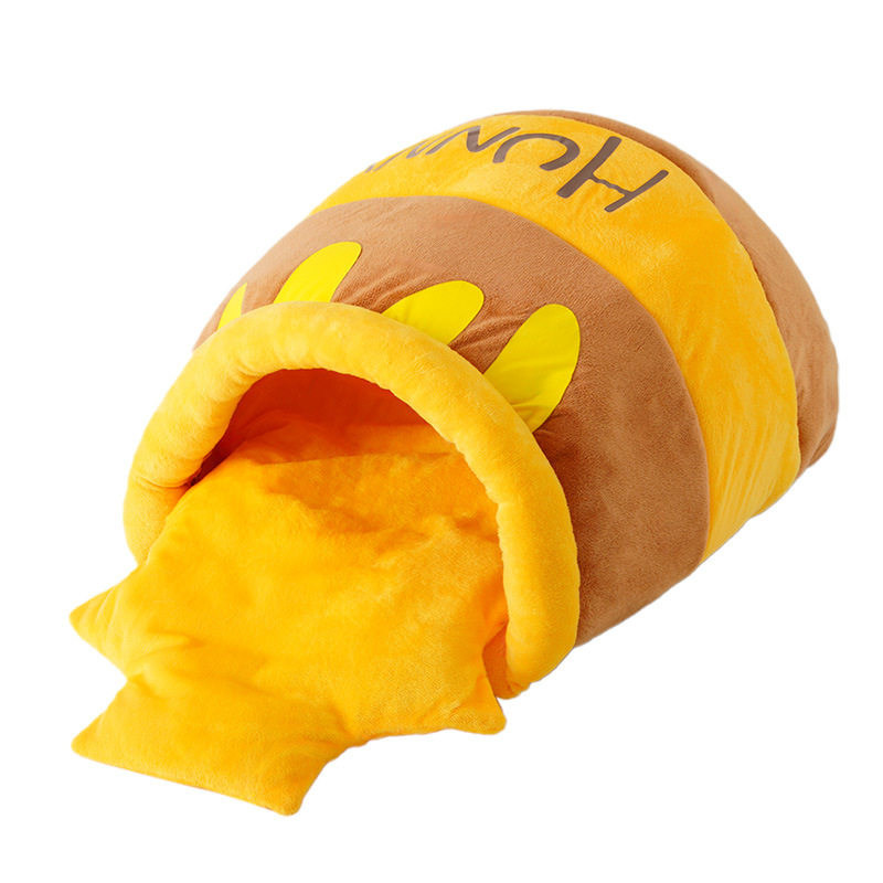 蜂蜜罐猫窝宠物窝保暖猫咪睡袋冬季封闭猫屋猫房子小狗窝宠物用品,淘宝优惠券,粉丝福利购,淘宝优惠卷