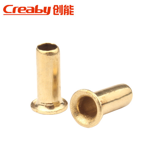 铜鸡眼铆钉空心铜铆钉扣单机管过孔通芯帽钉M2/M2.5M3/M3.5M4(X) - 图2