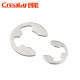 Stainless steel card reed snap ring opening retaining ring