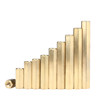 Double-pass copper column round knurled column