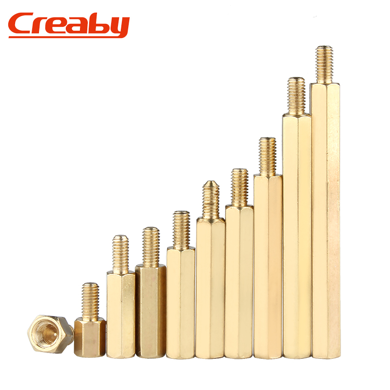 铜柱M2M3M4M5M6单头六角螺柱机箱主板螺丝隔离柱电路板接线柱(X) - 图1