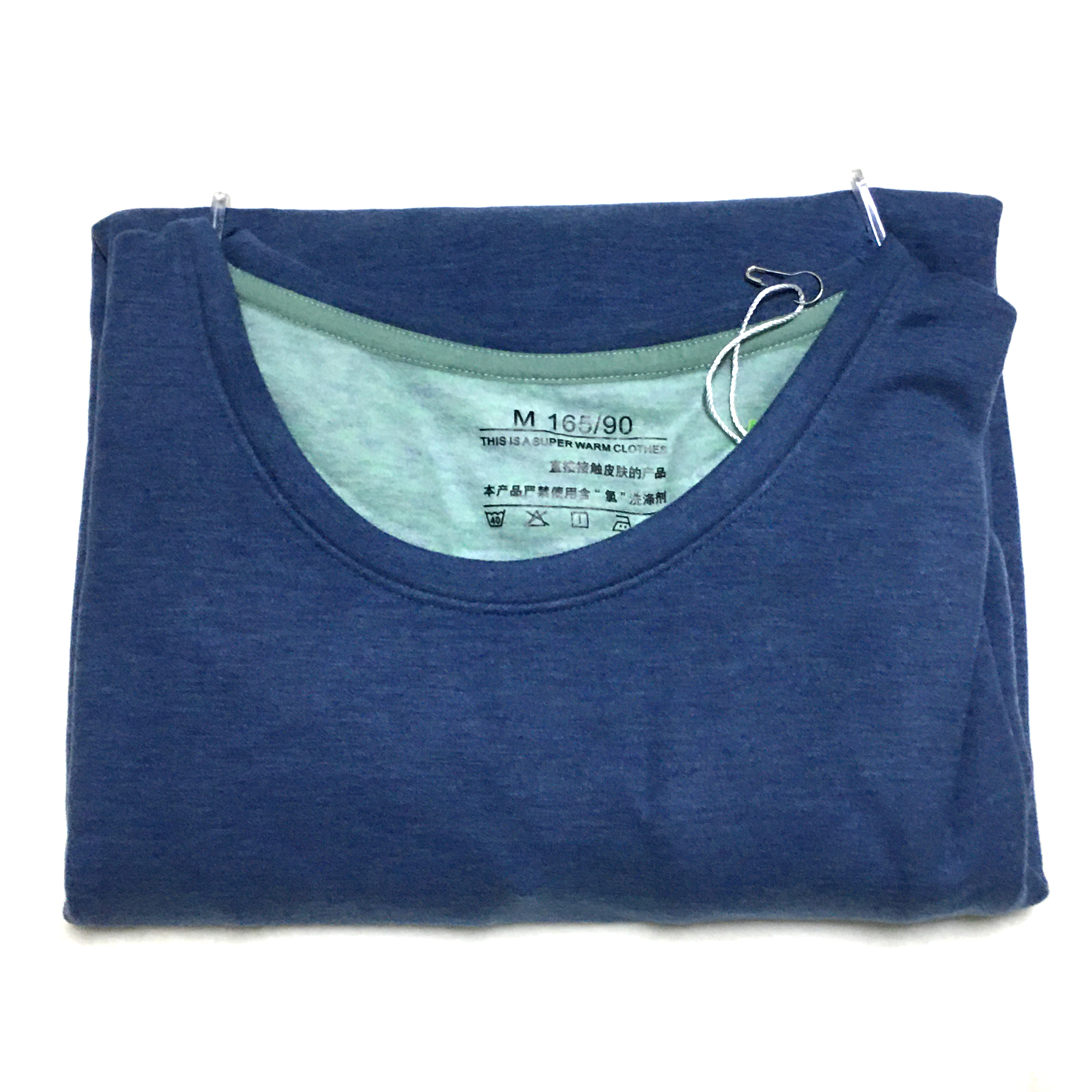 雅康保暖内衣男士上衣加厚圆领长袖海藻肌养衣德绒磨毛秋衣8081S - 图0