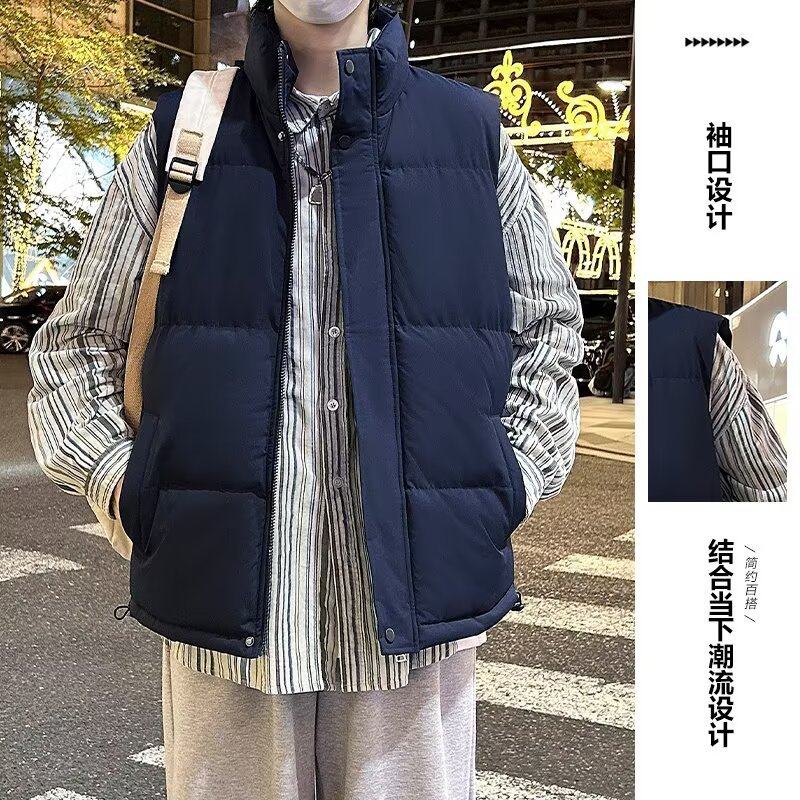 半高领马甲男女冬季美式保暖棉服百搭宽松款坎肩无袖背心棉马甲,淘宝优惠券,粉丝福利购,淘宝优惠卷