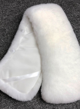 真皮獭兔毛领子真毛翻领方领皮草