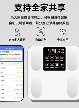 智能体脂秤高精准称充电