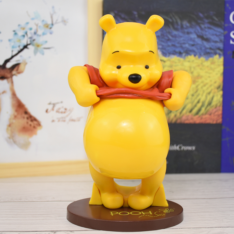 小熊维尼踢脚手办 人偶摆件生日蛋糕玩具礼物模型winnie the pooh