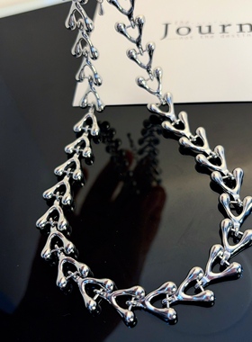 复古朋克金属链条百搭锁骨链女