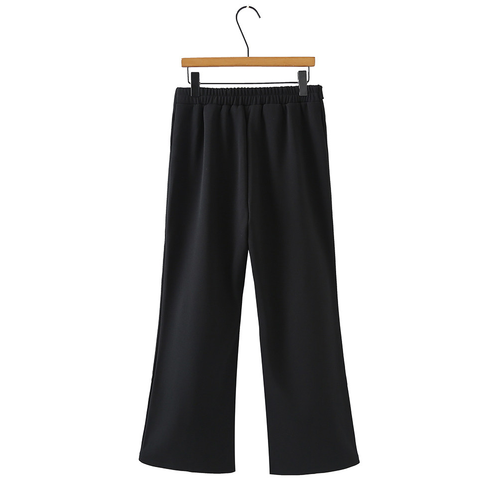 大码女装加绒加厚微喇西装裤子新款冬季胖MM喇叭裤显瘦弹力直筒裤,淘宝优惠券,粉丝福利购,淘宝优惠卷