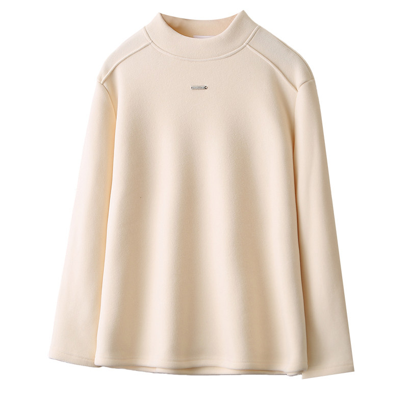 冬季新款大码加绒半高领打底衫女加肥加大胖mm遮肚子显瘦保暖内搭,淘宝优惠券,粉丝福利购,淘宝优惠卷