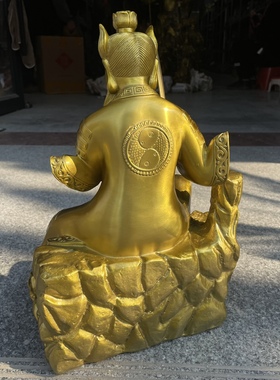 大号张天师铜像摆件高40厘米祖师