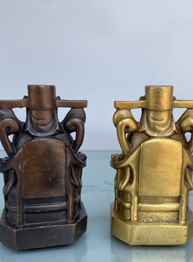 财神爷铜像摆件家用招财聚宝盆