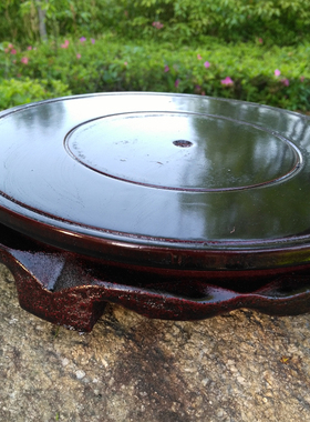 景德镇陶瓷鱼缸底座水培旋转底座