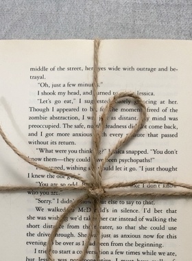 复古风外文书手札复古文艺外文英文麻绳捆书捆书房摆设拍摄道具