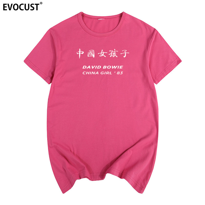 david bowie大卫鲍伊中国女孩t恤 EVOCUST潮牌进化T恤