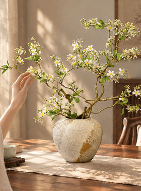 宝藏链接！宋式中古风花瓶仿真花