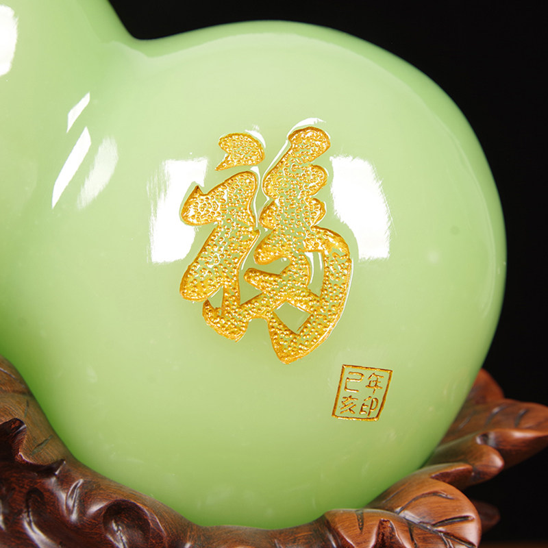 招财玉葫芦福禄平安摆件家居客厅酒柜玄关镇宅装饰品乔迁新居礼品,淘宝优惠券,粉丝福利购,淘宝优惠卷