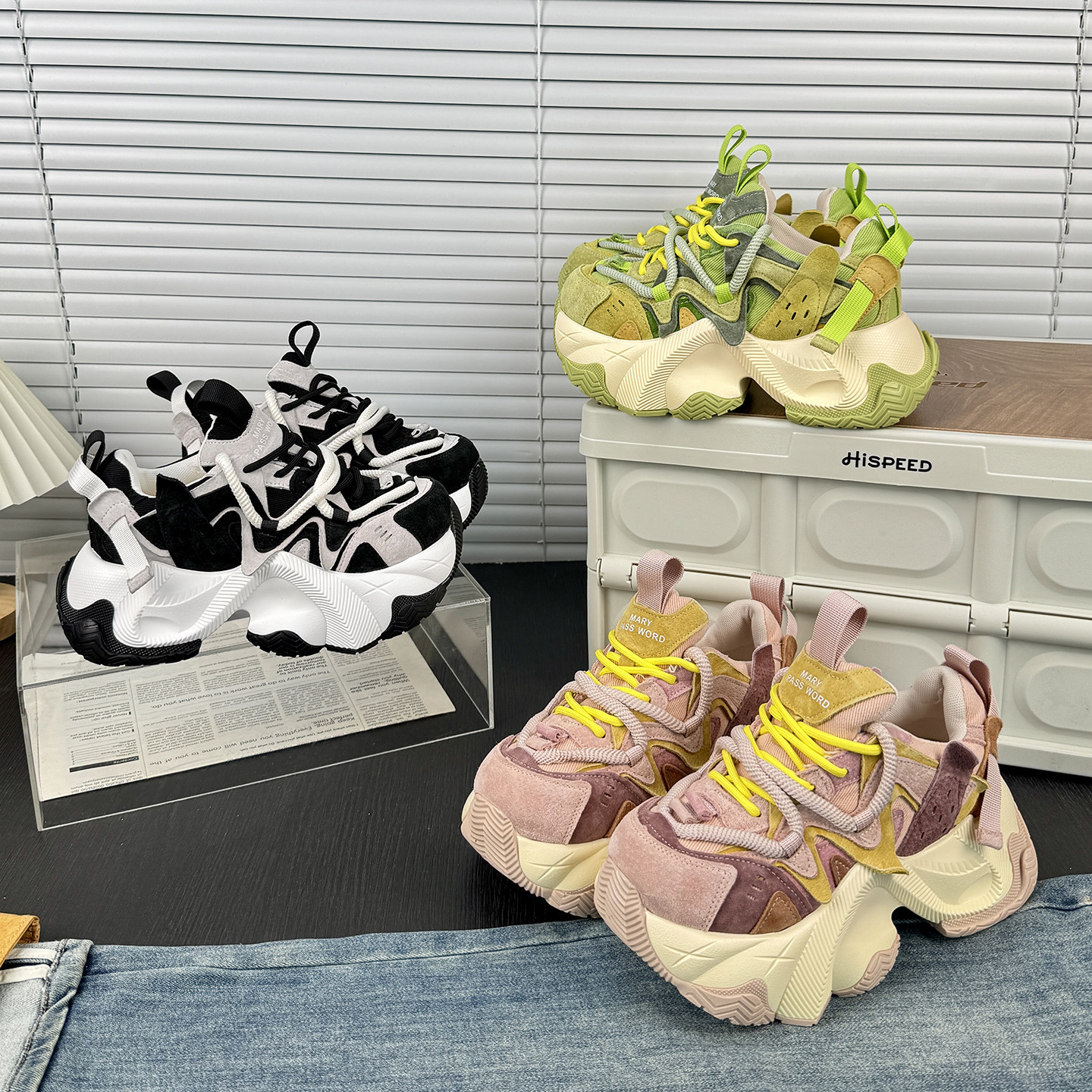 欧货厚底爆款拼色老爹鞋女2026春季新款休闲松糕鞋小个子运动女鞋,淘宝优惠券,粉丝福利购,淘宝优惠卷