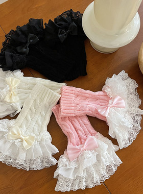 少女秋冬蝴蝶结Lolita手袖