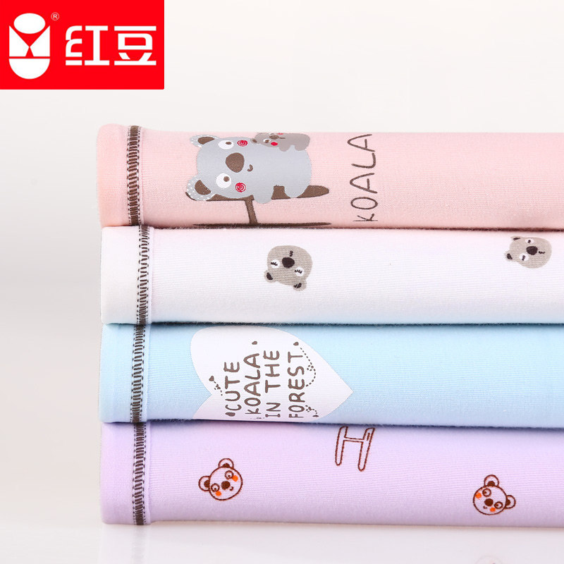 红豆纯棉裆女士透气可爱少女日系裤 红豆织天下内裤