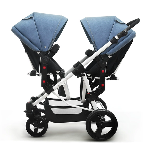Съёмная складная коляска для близнецов, детская портативная тележка для двоих