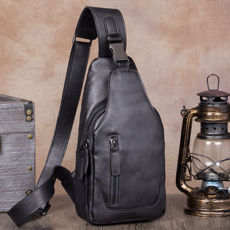 男士包包手工皮包男头层牛皮斜挎包 sophmoda男士包袋