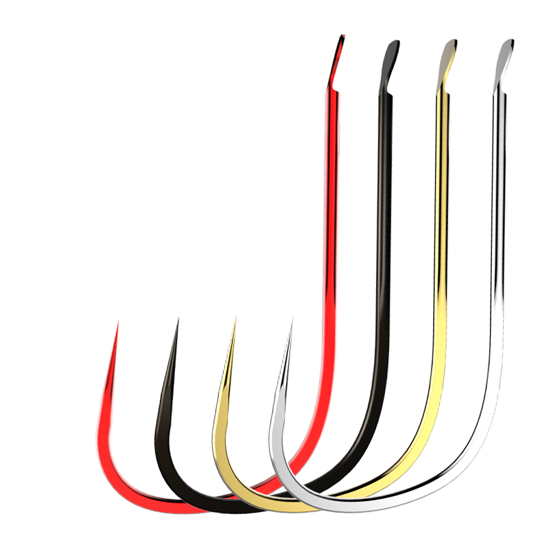 悍将鱼钩袖钩无倒刺钓鱼钩日本进口散装有倒刺赤袖金袖黑袖白袖 - 图2