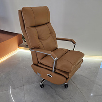 Shenzhen Boss Chair New Lunchtime Can Lie Down For Real Leather Chair Office Chair Big Class Chair Fashion Computer Chair Office Chair