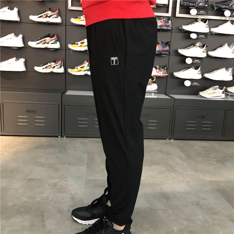 鸿星尔克2023夏季新款男薄运动九分裤束口透气速干裤11221257114 - 图2