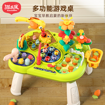 Baby Gaming Table Infant Multifunction Children Busy Early Teaching Study Table Puzzle Baby Boy 1-Year-Old 3 Toys
