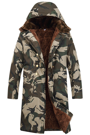 Camouflage cotton coat men's cold storage winter clothing snow mountain military coat