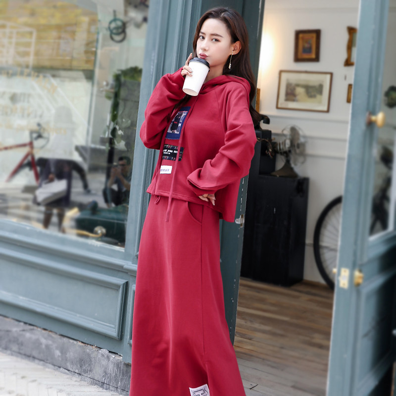 卫衣套裙春秋2020新款韩版装半身裙 钏莱芙卫衣/绒衫