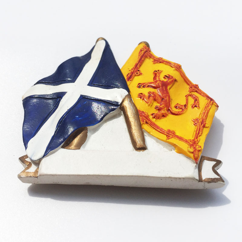 英国苏格兰创意立体国旗旅游纪念装饰工艺品收藏礼物 磁铁冰箱贴 - 图3