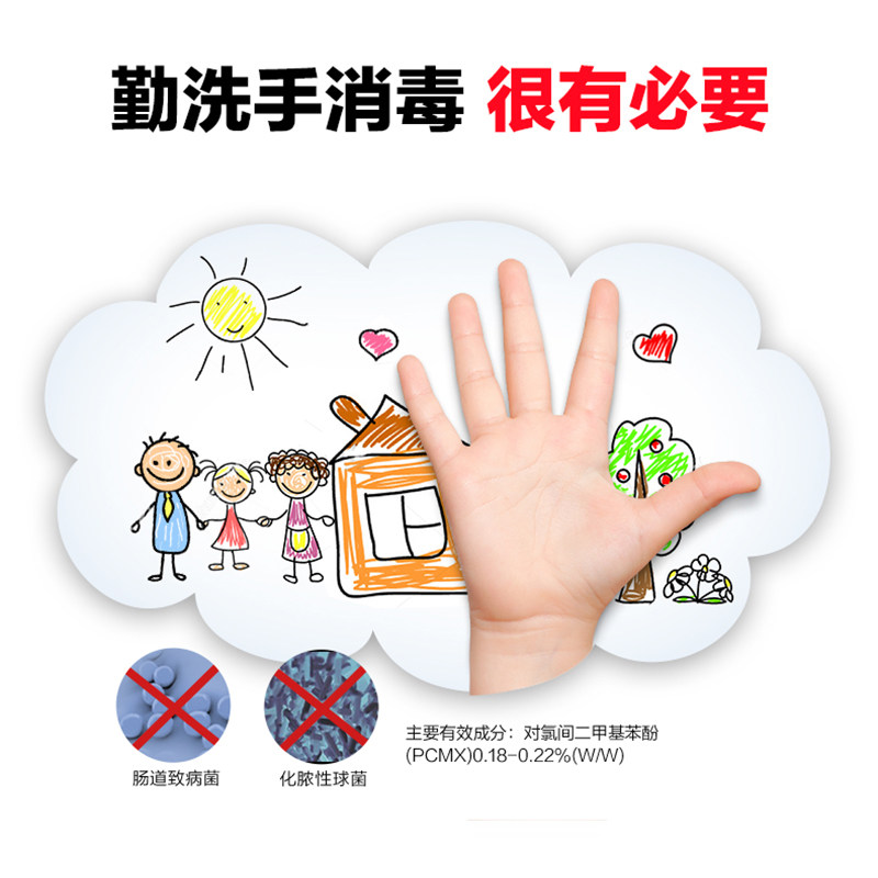 威露士泡沫抑菌400ml瓶装多洗手液 威露士威莱洗手液