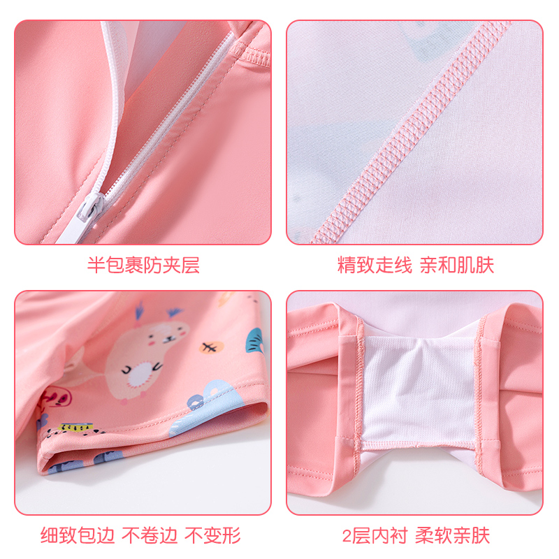 儿童泳衣女孩小中大童游泳衣2022夏季新款宝宝连体公主裙泳装训练_运动_瑜伽_健身_球迷用品