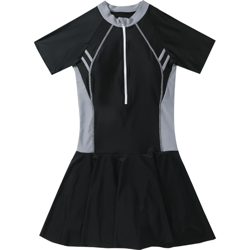 女士新款连体2023爆款性感学生泳装 羽克连体泳衣