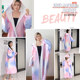 Swim robe cardigan bath towel hooded poncho