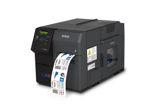 Epson爱普生TM-C7520G工业高速全彩色标签打印机不干胶条码打印机一维码二维码商标铭牌标签打印机 - 图1