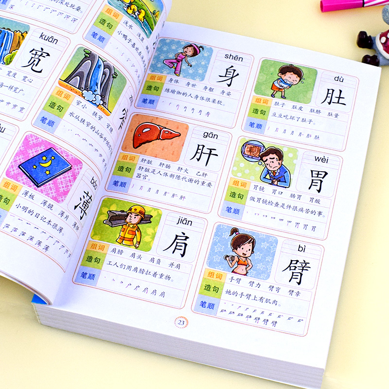 小脚鸭 儿童学前看图识字书籍3-4-5-6-7岁幼儿园宝宝学汉字识字大王 幼升小一年级教材全套幼小衔接学习启蒙早教卡片大中班认字书 - 图0