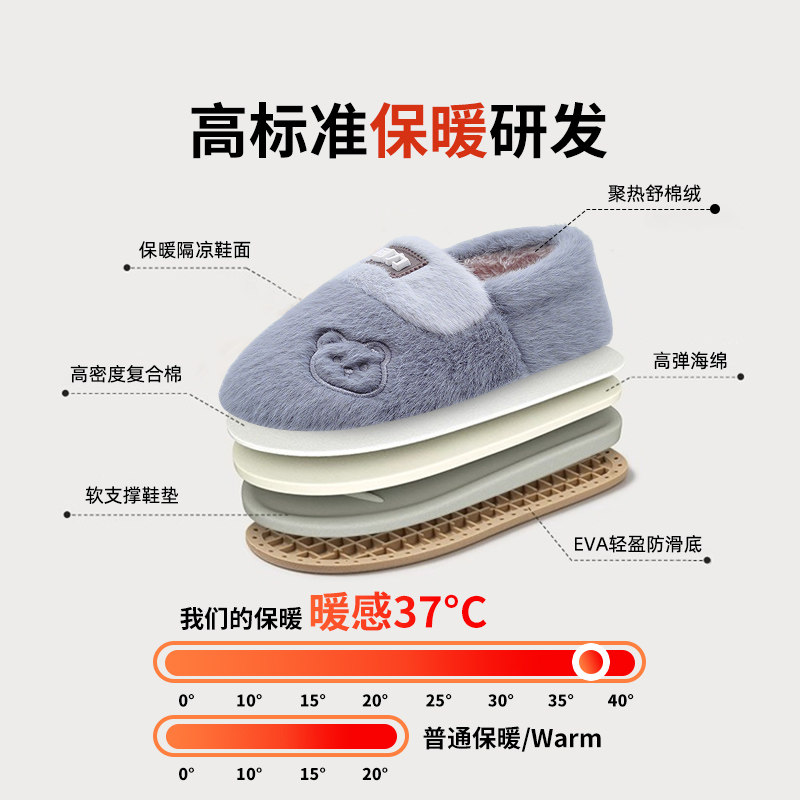 回力儿童棉拖鞋冬天2025新款男童宝宝室内防滑包跟保暖鞋棉鞋冬季,淘宝优惠券,粉丝福利购,淘宝优惠卷