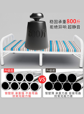 折叠陪护床办公室单人午休神器躺椅家用多功能便携成人午睡行军床