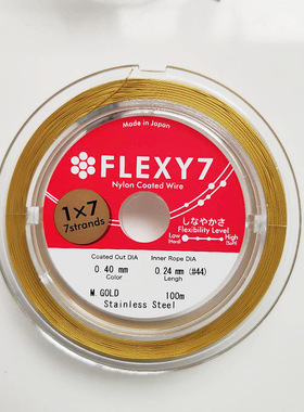 日本flexy7金丝软线珍珠项圈