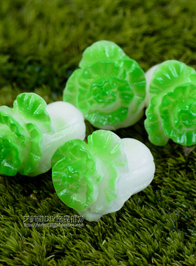 卡通迷你小白菜玩具微景观生态瓶