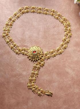 名族风特色腰链项链套装