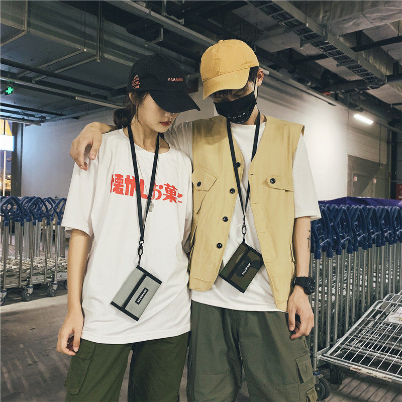 ins超火潮牌街头潮流斜跨小钱包 满江红箱包卡包