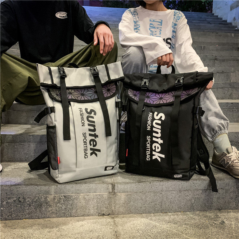 大容量中学生大学生男士电脑包 满江红箱包双肩背包